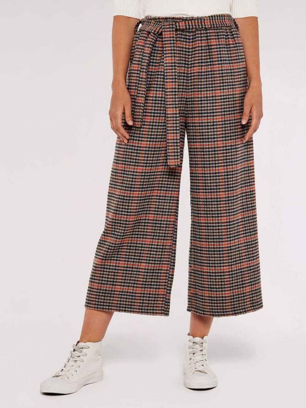 Apricot Heritage Warm Check Culottes - size 10